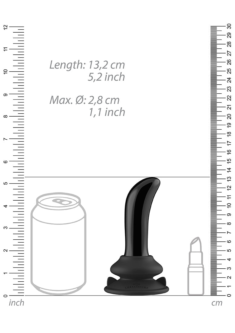 Prickly - Glass Vibrator - With Suction Cup And Remote - Rechargeable - 10 Speed