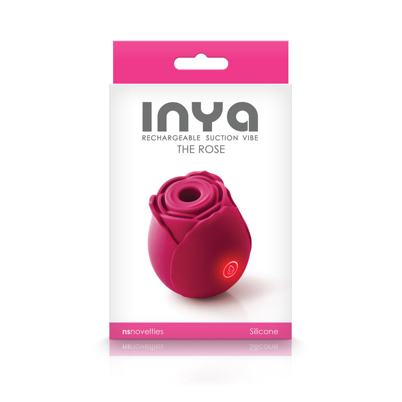 INYA The Rose Silicone Suction Rechargeable Vibrator - Red