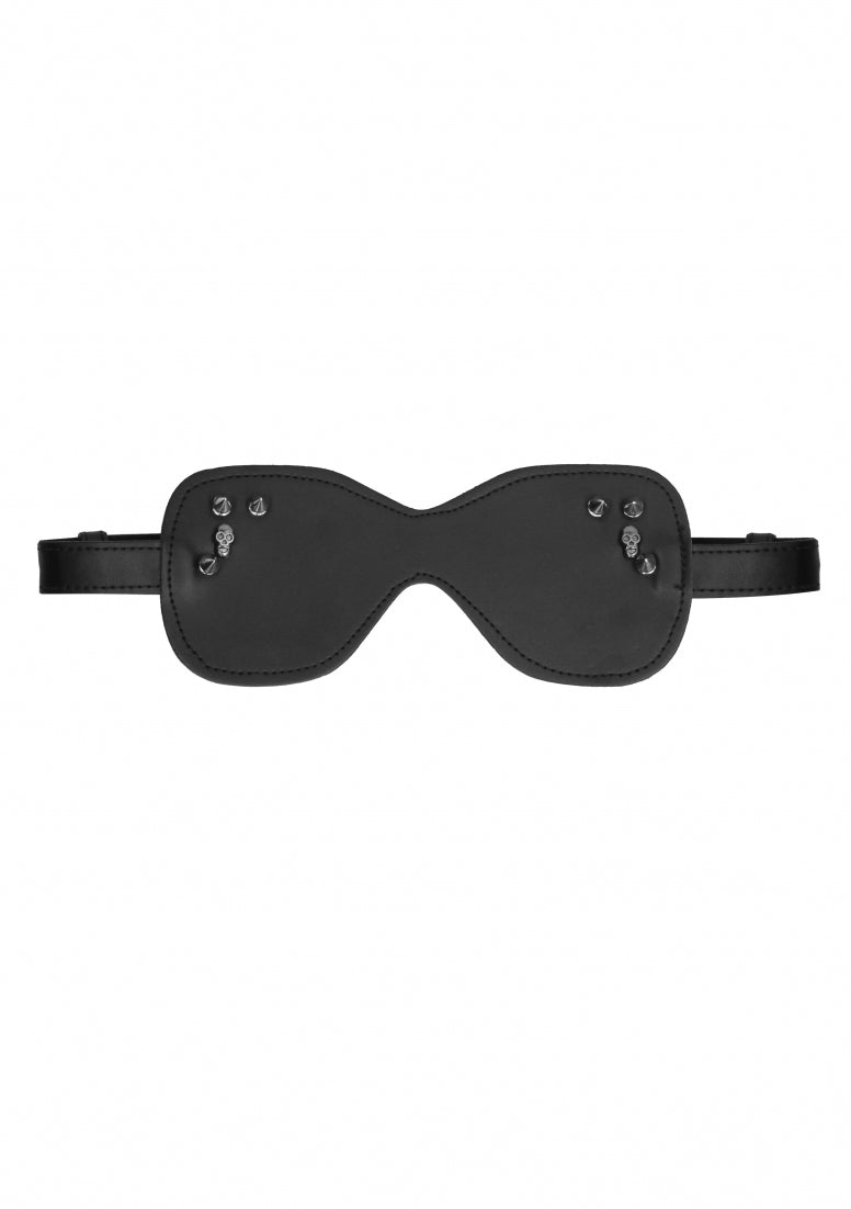 Ouch! Skulls And Bones - Large Eye Mask With Skulls & Spikes - B