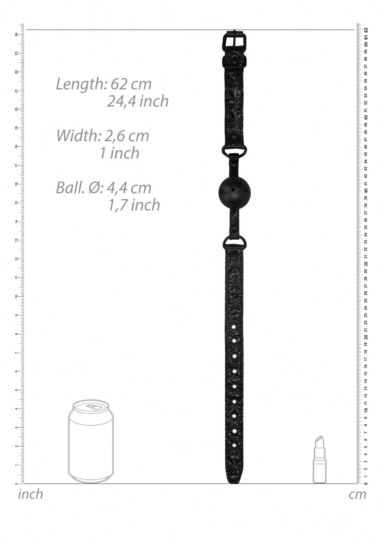 Breathable Luxury Ball Gag - Black