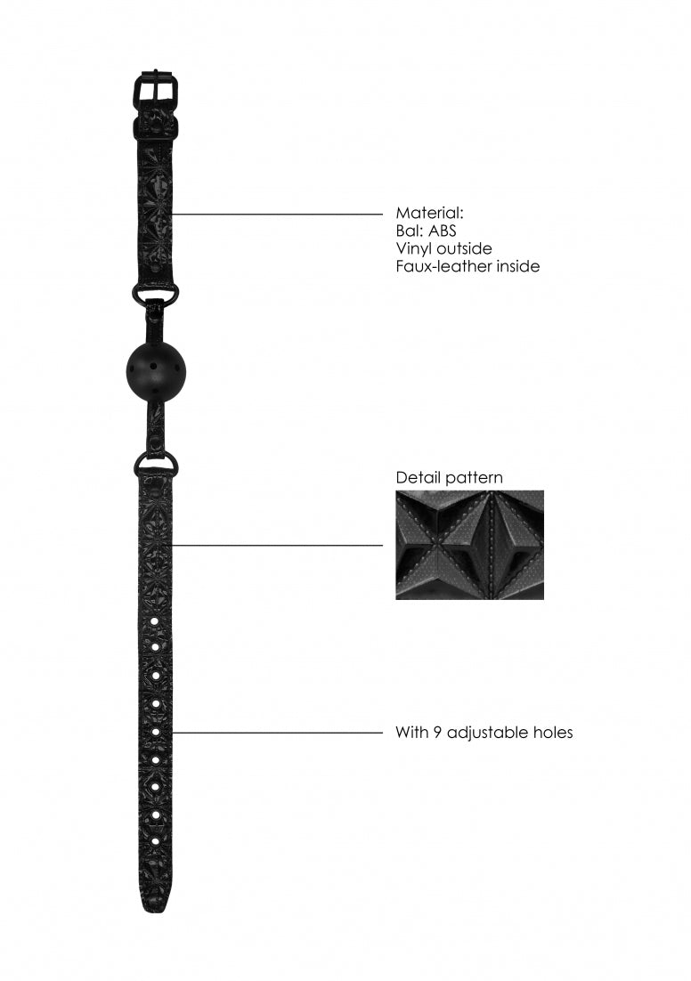 Breathable Luxury Ball Gag - Black
