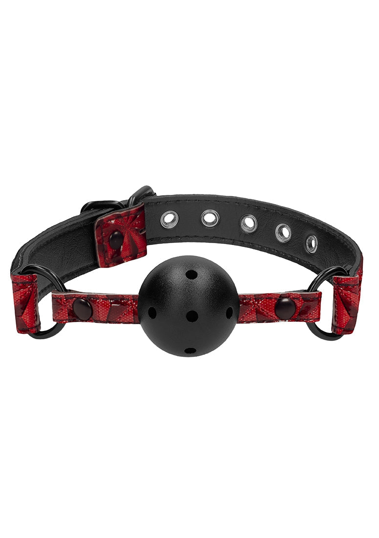 Breathable Luxury Ball Gag - Burgundy