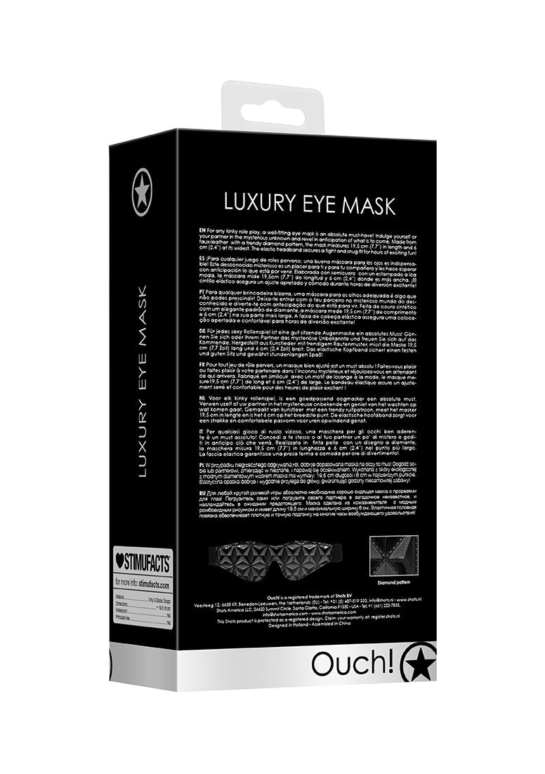 Luxury Eye Mask - Black