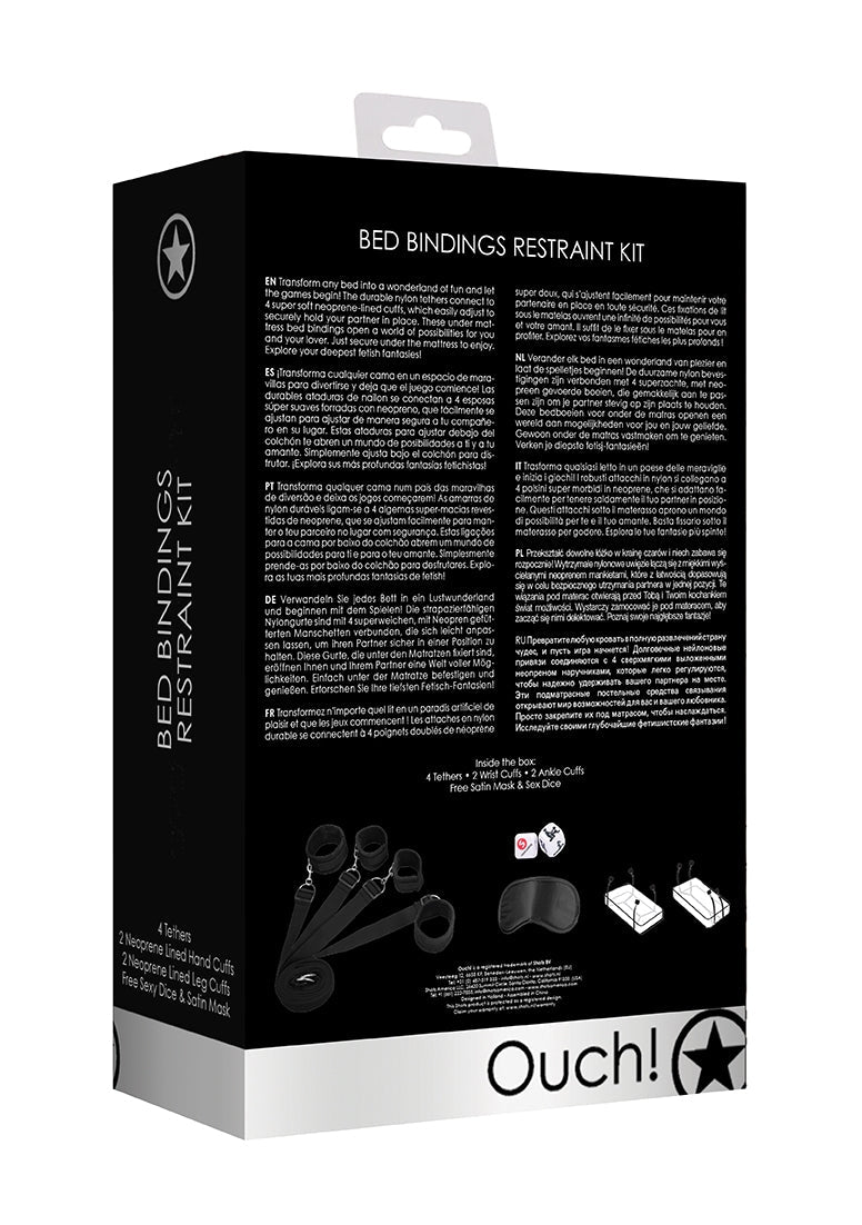 Bed Binding Restraint Kit - Black