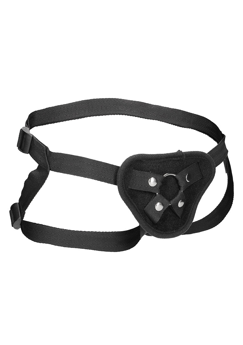 Velvet & Velcro Adjustable Harness With O-ring
