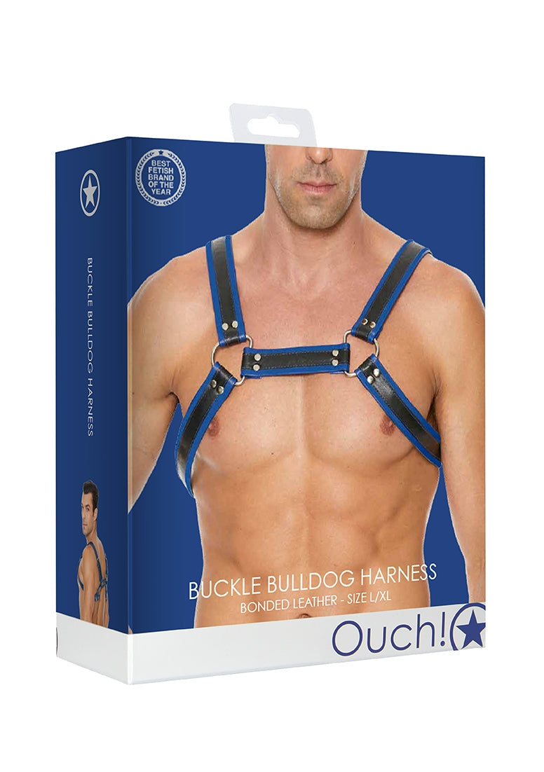 Buckle Bulldog Harness - L/xl - Blue