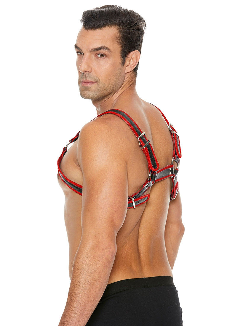 Buckle Bulldog Harness - L/xl - Red