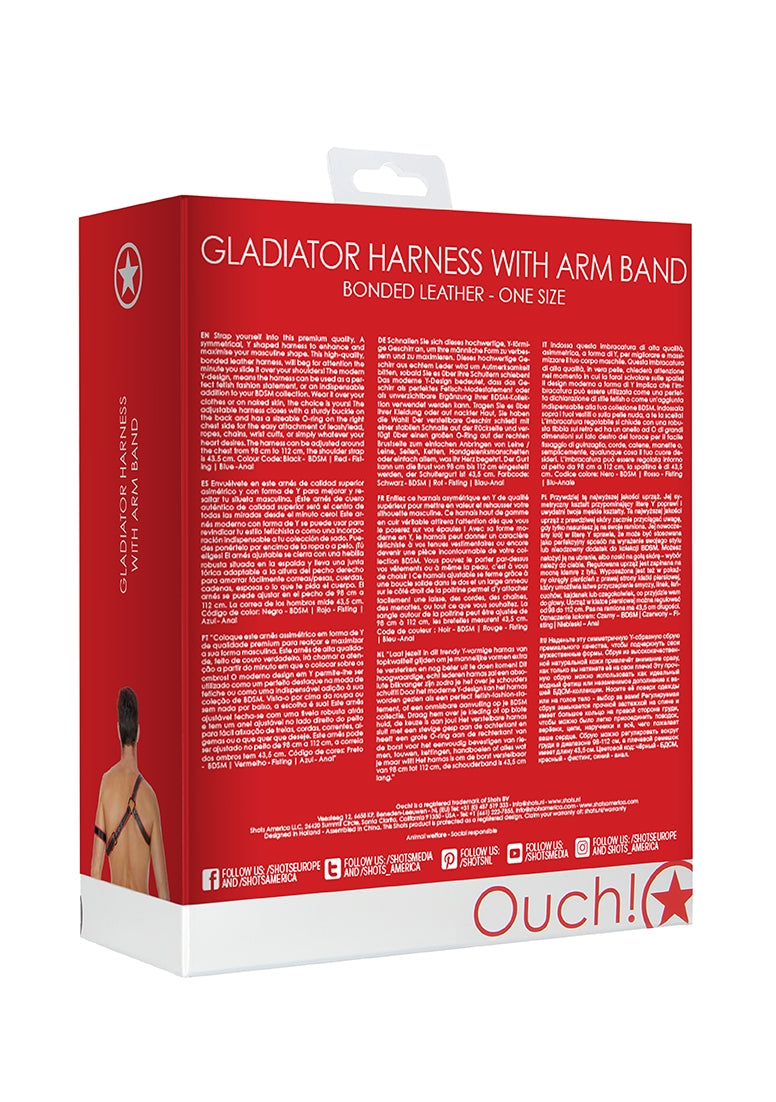 Gladiator Harness - One Size - Red