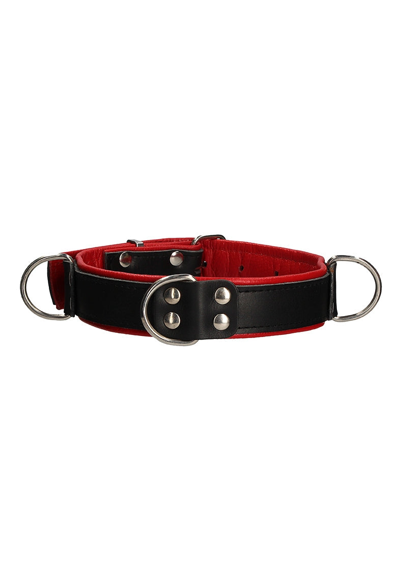 Deluxe Bondage Collar - One Size - Red