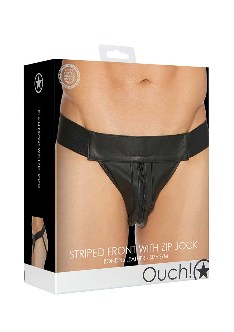 Plain Front With Zip Jock - S/m - Black