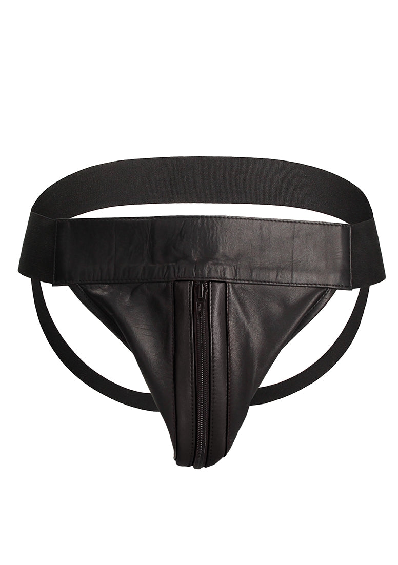 Plain Front With Zip Jock - S/m - Black