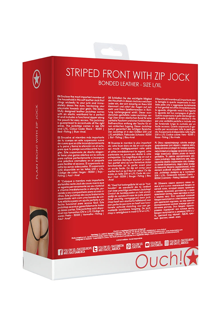 Plain Front With Zip Jock - L/xl - Red