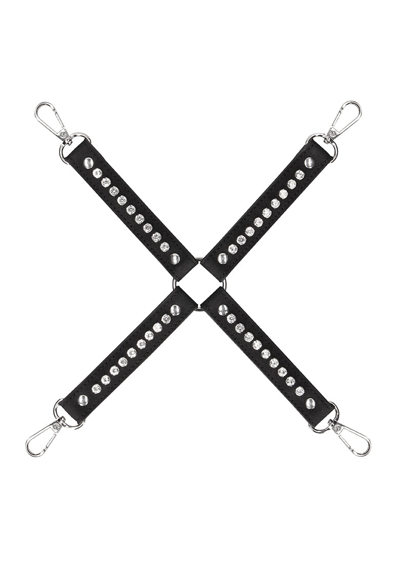 Diamond Studded Hogtie - Black