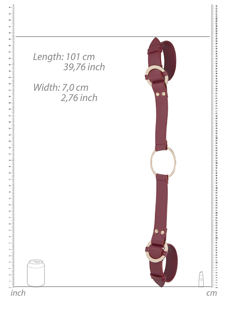 Ouch Halo - Handcuff With Connector - Burgundy