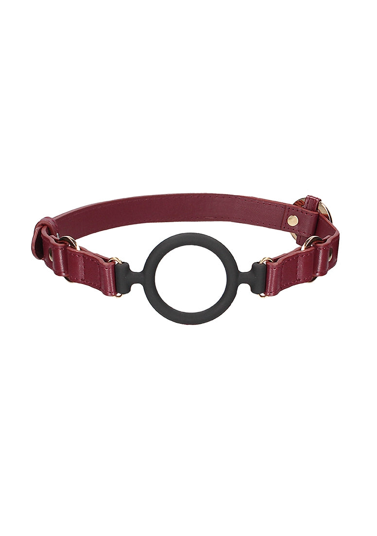 Ouch Halo - Silicone Ring Gag - Burgundy