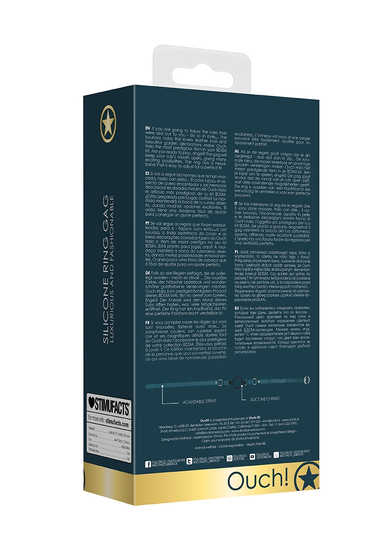 Ouch Halo - Silicone Ring Gag - Green