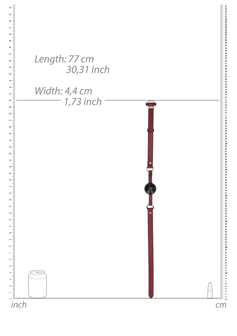 Ouch Halo - Breathable Ball Gag - Burgundy