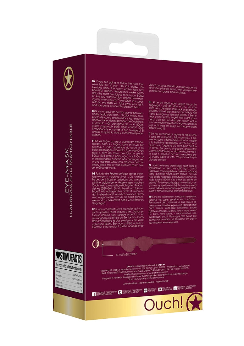 Ouch Halo - Eyemask - Burgundy