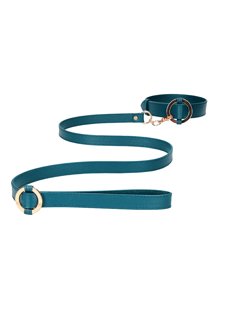 Ouch Halo - Collar With Leash - Green