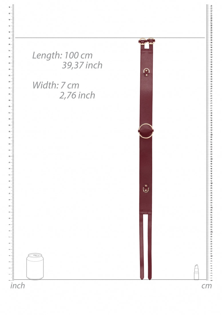 Ouch Halo - Waist Belt S/m- Burgundy
