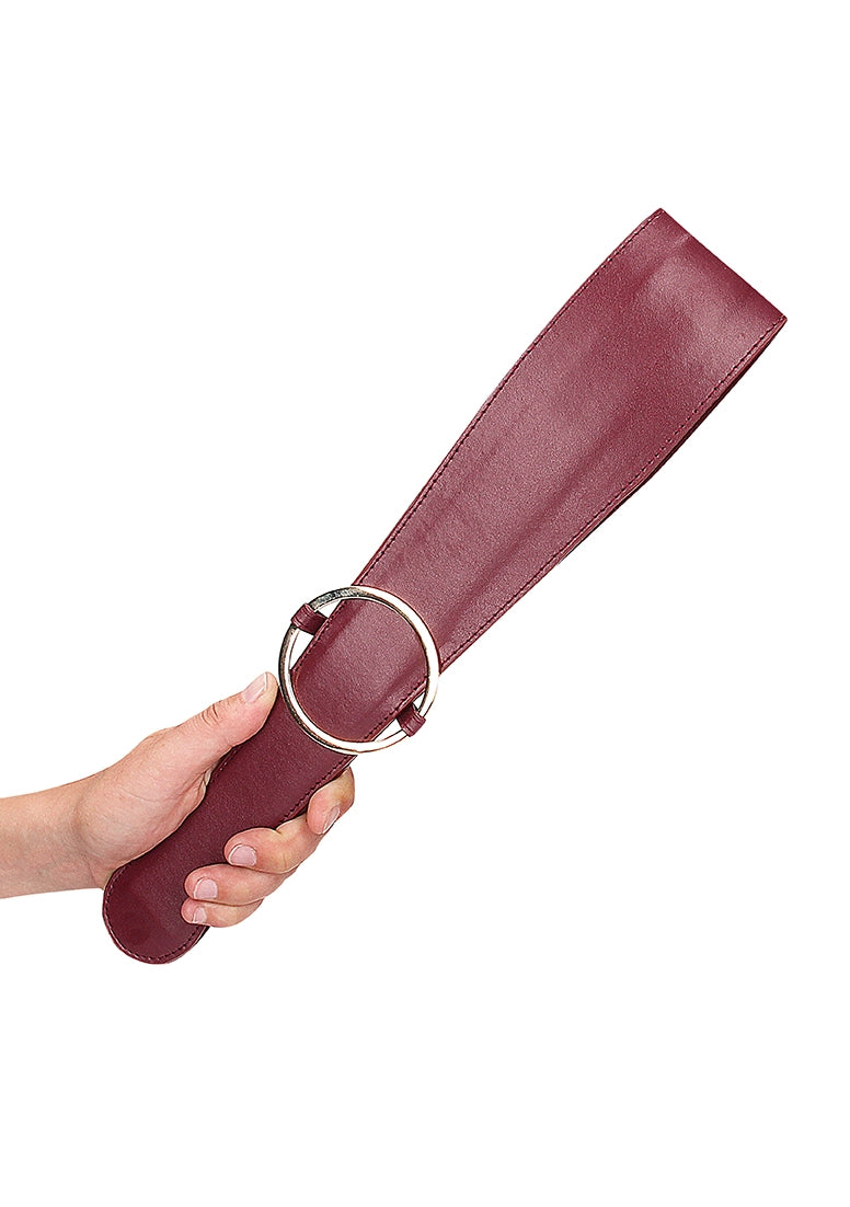 Ouch Halo - Belt Flogger - Burgundy