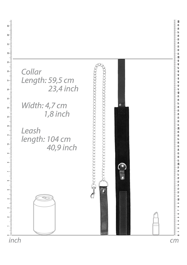 Velcro Collar With Leash And Hand Cuffs - With Adjustable Straps