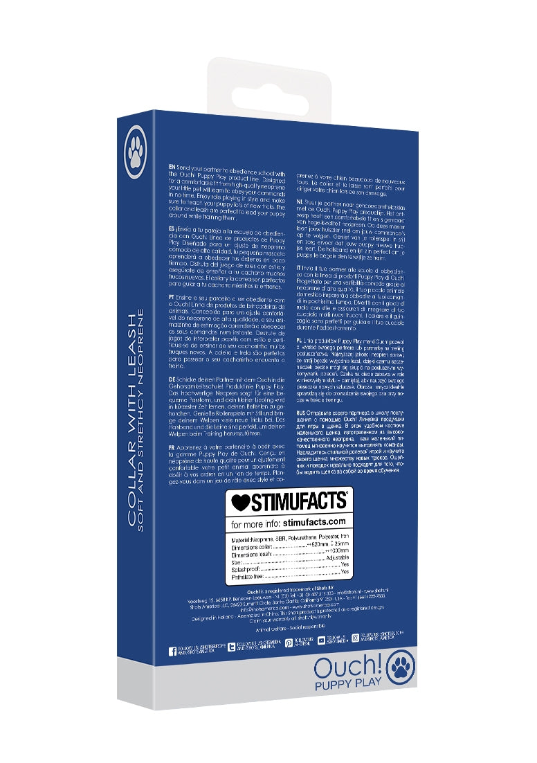 Neoprene Collar With Leash