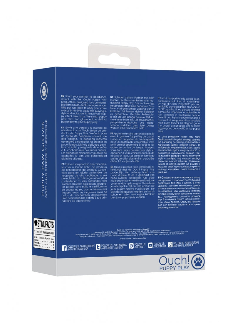 Neoprene Puppy Paw Gloves