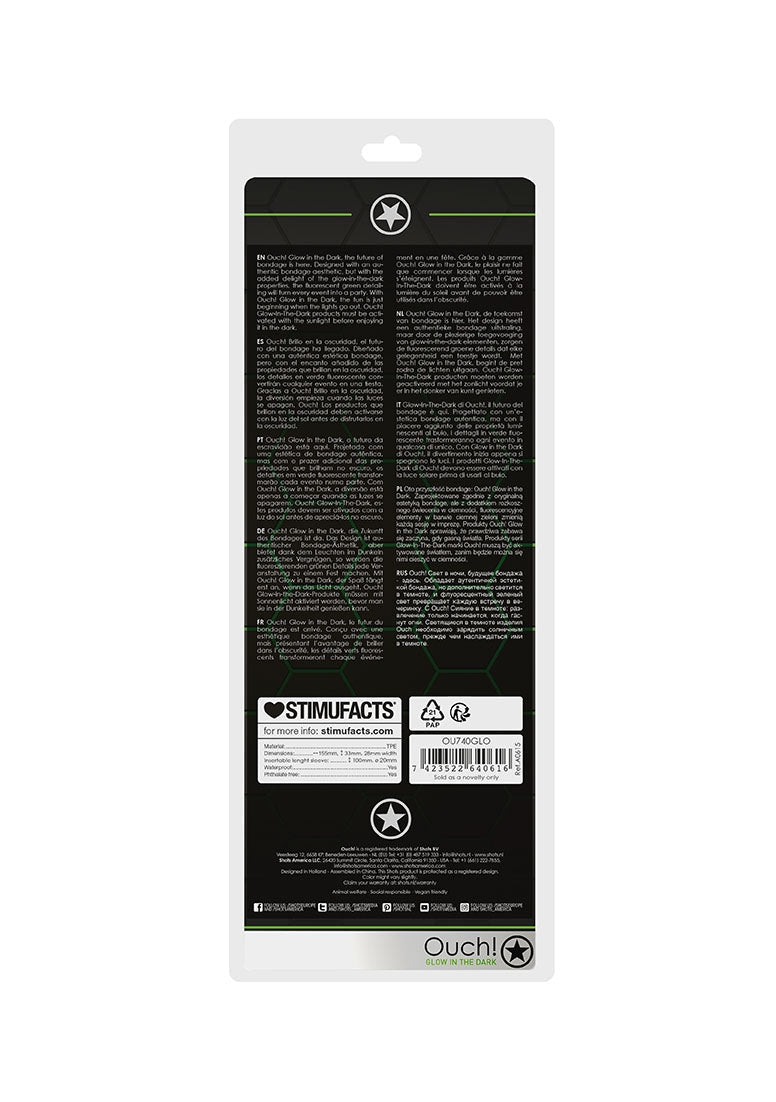 Smooth Stretchy Penis Sleeve - Glow In The Dark