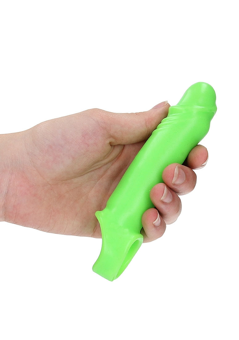 Smooth Stretchy Penis Sleeve - Glow In The Dark