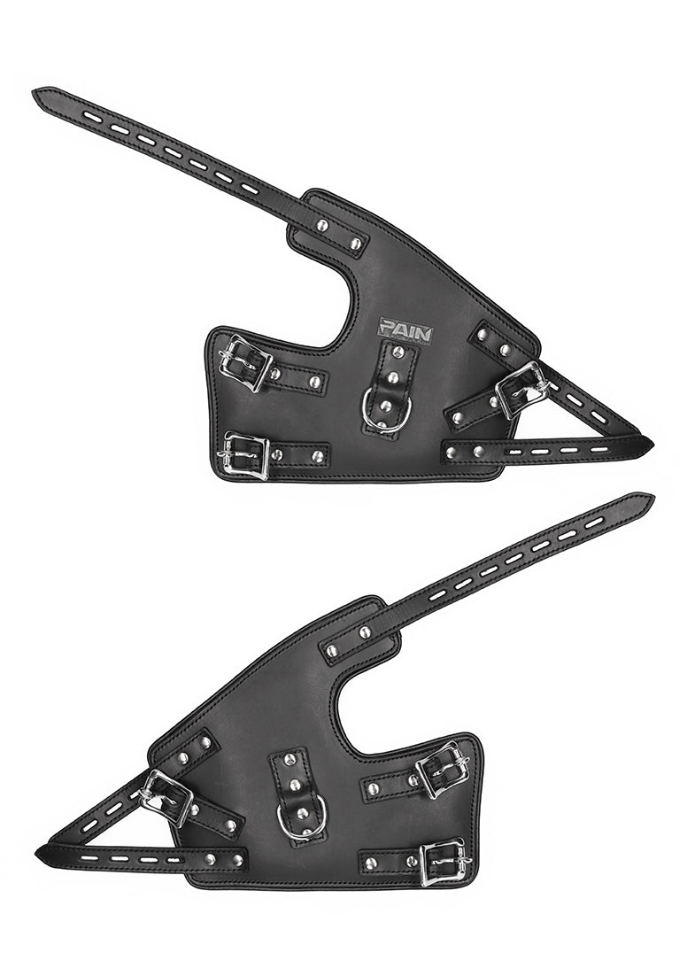 Suspension Cuffs Leather Hands & Feet - Black