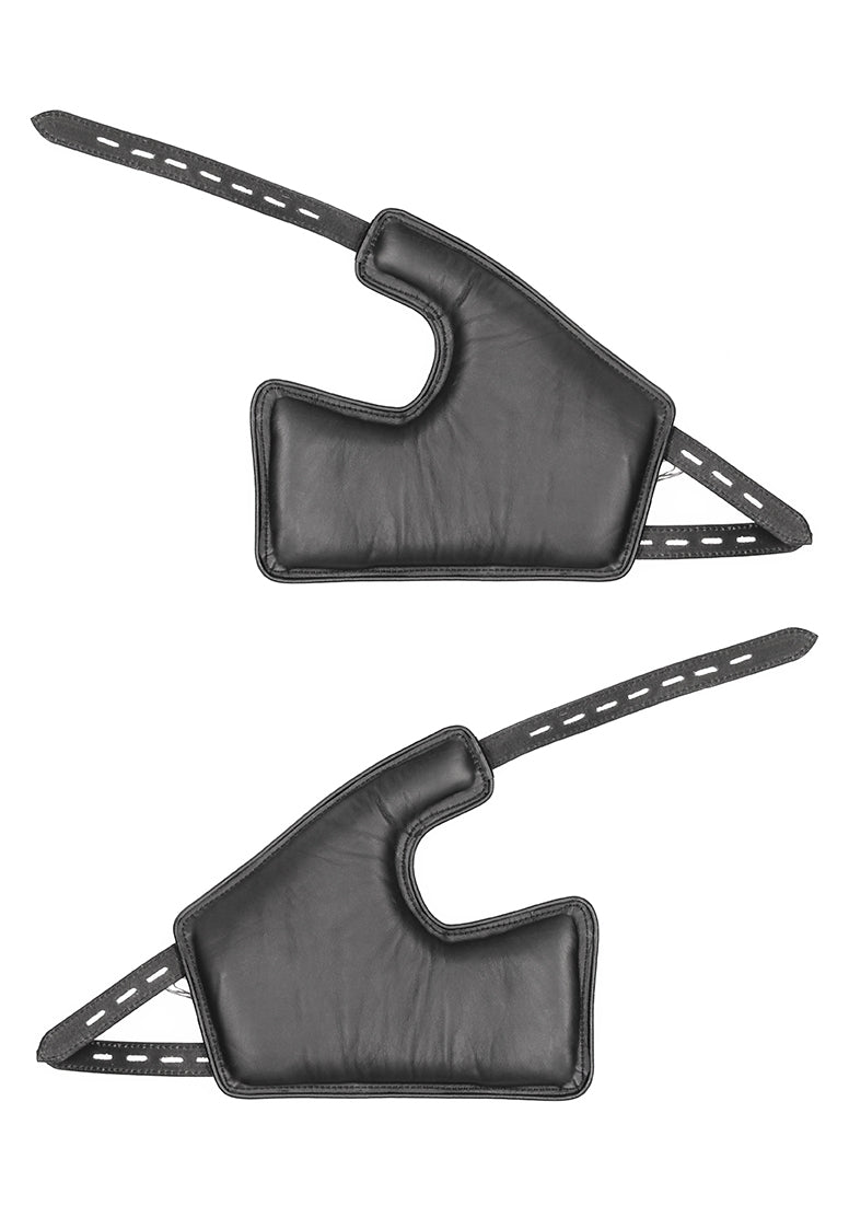 Suspension Cuffs Leather Hands & Feet - Black