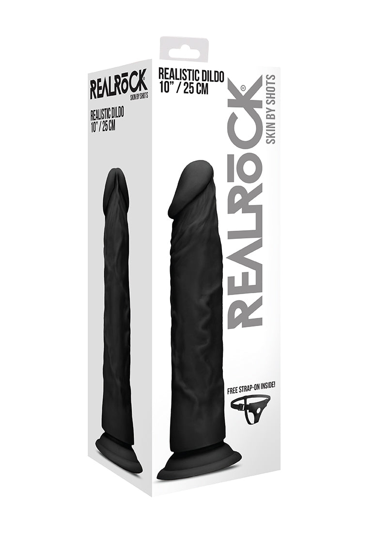 Realistic Dildo - 25 Cm - Black