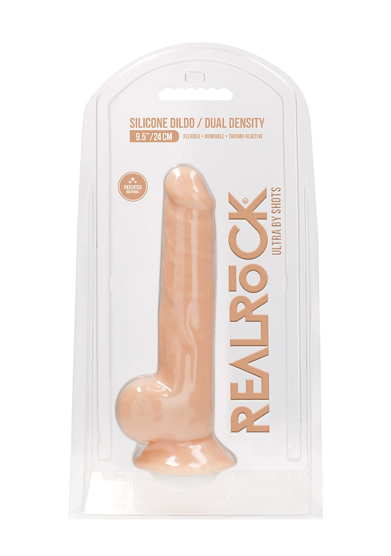 Silicone Dildo With Balls - 9,5''/ 24 Cm