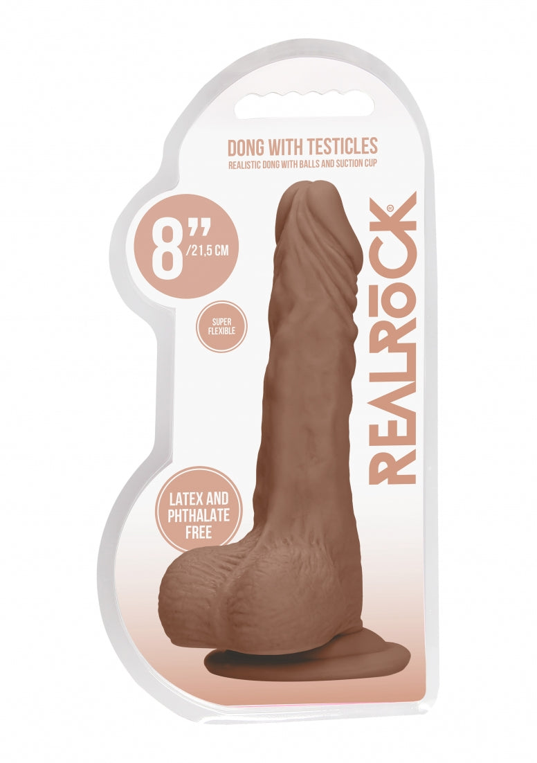 Dildo With Balls - 8''/ 20 Cm