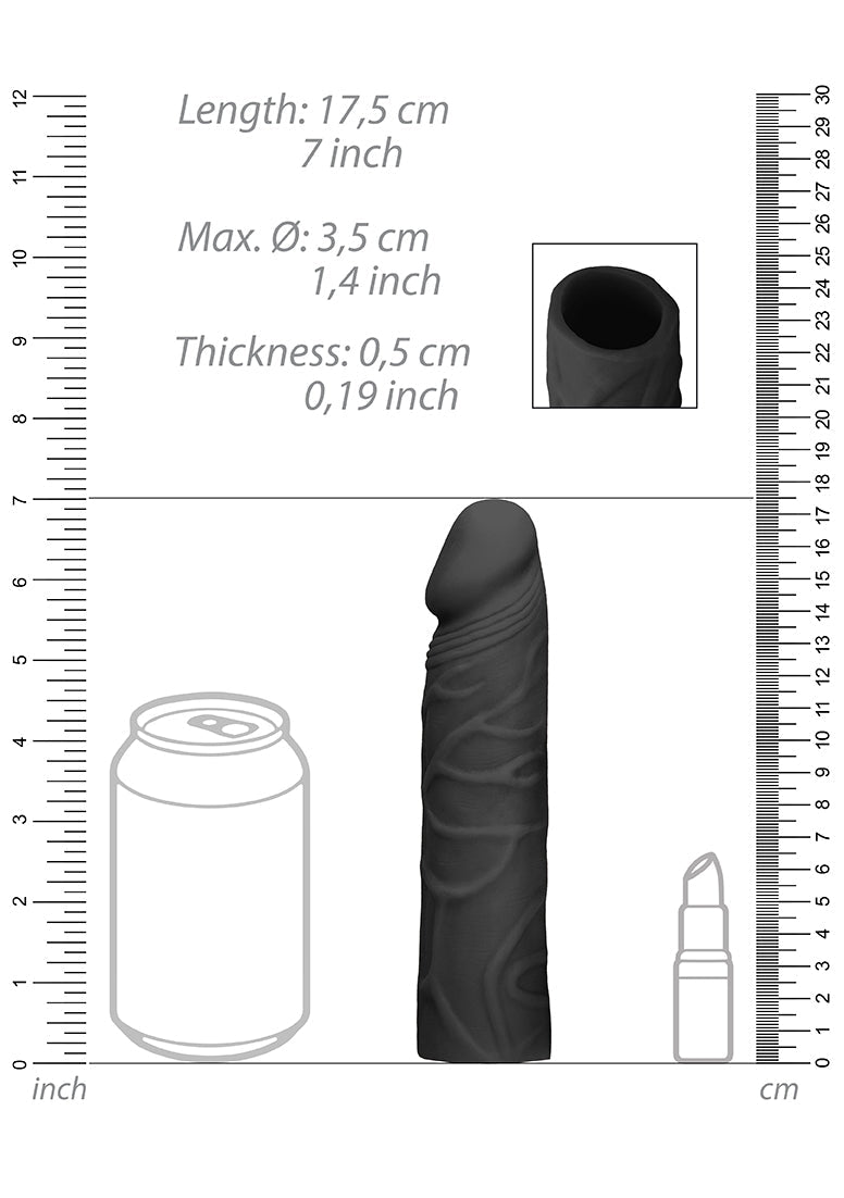 Penis Sleeve - 7"/ 17 Cm - Black