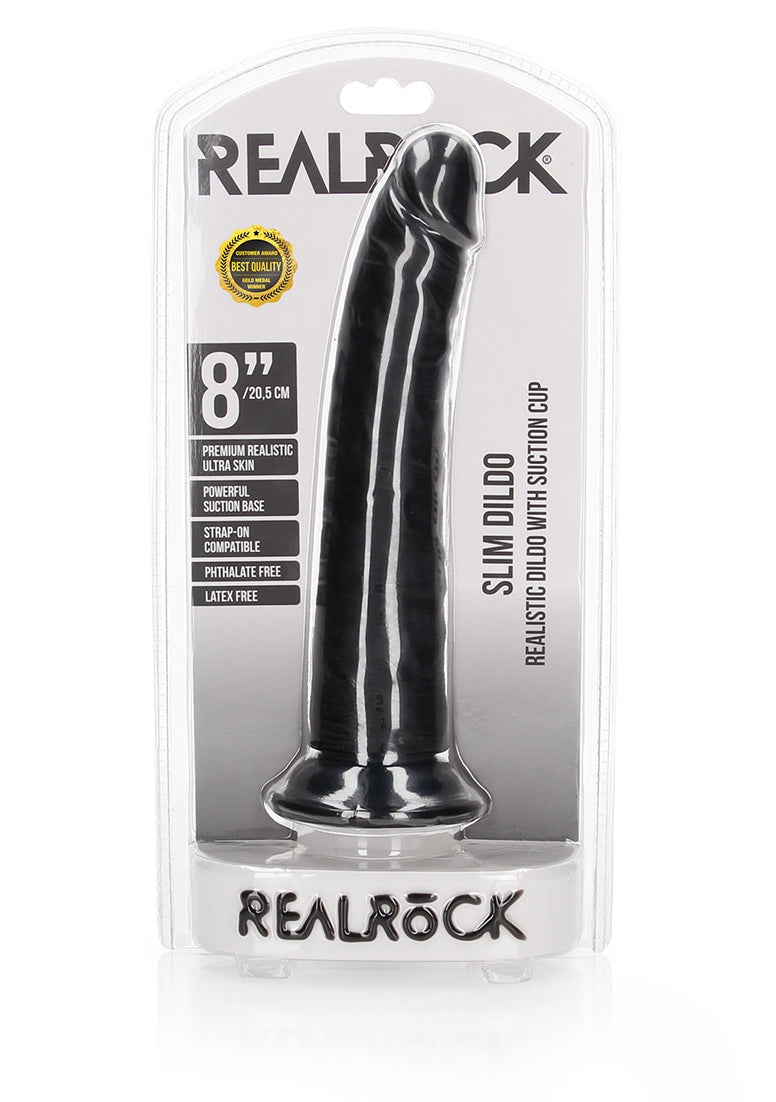 Slim Realistic Dildo With Suction Cup - 8''/ 20,5 Cm