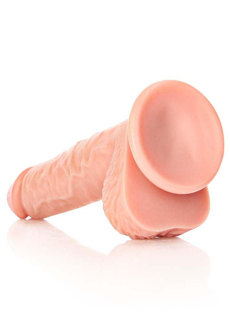 Straight Realistic Dildo Balls Suction Cup - 8''/ 20,5 Cm