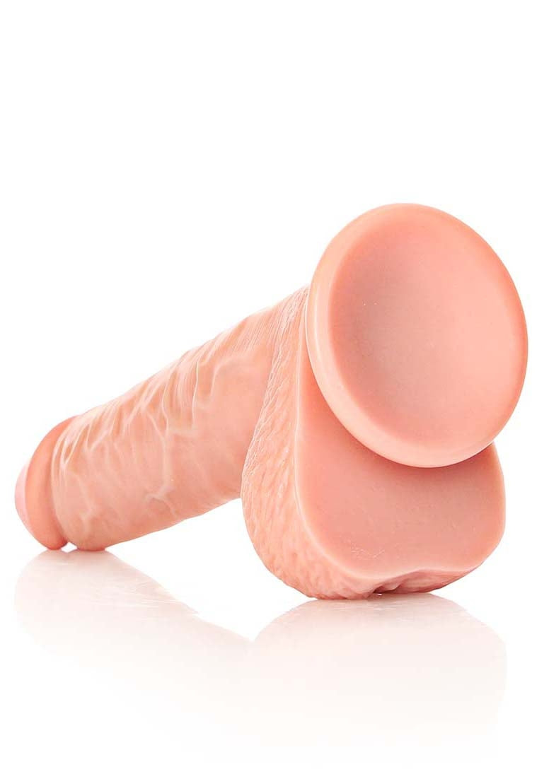 Straight Realistic Dildo Balls Suction Cup - 9''/ 23 Cm