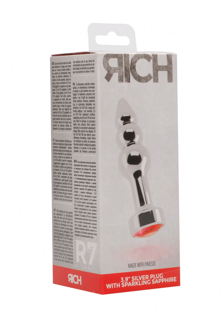R7 - Silver Plug - 3,9 Inch - Red Sapphire
