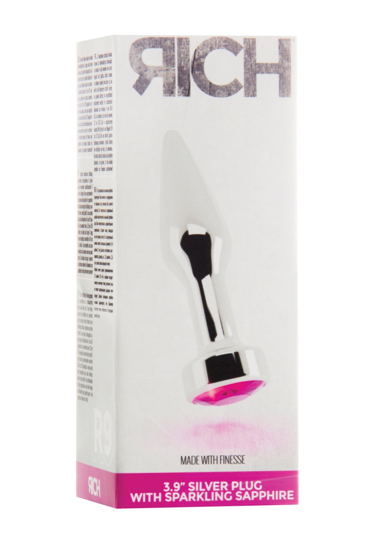 R9 - Silver Plug - 3,9 Inch - Pink Sapphire