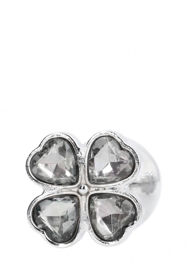 Lucky Diamond Plug - 3.75 Inch - Silver