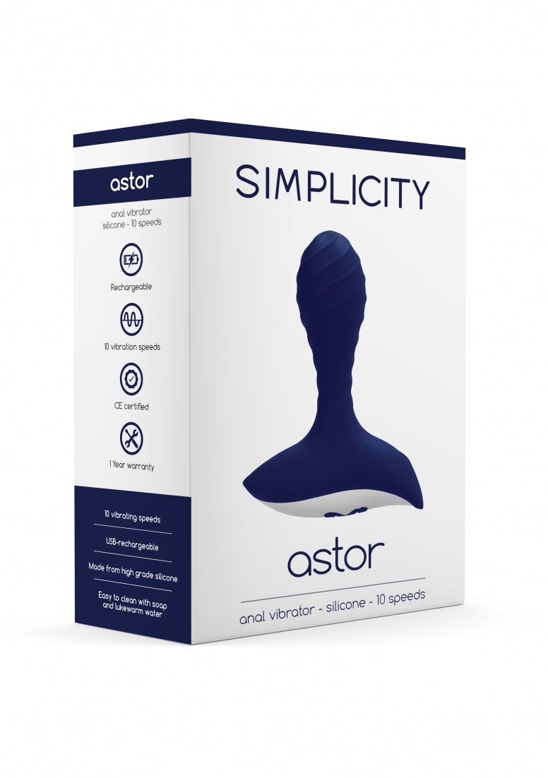 Astor Anal Vibrator - Blue