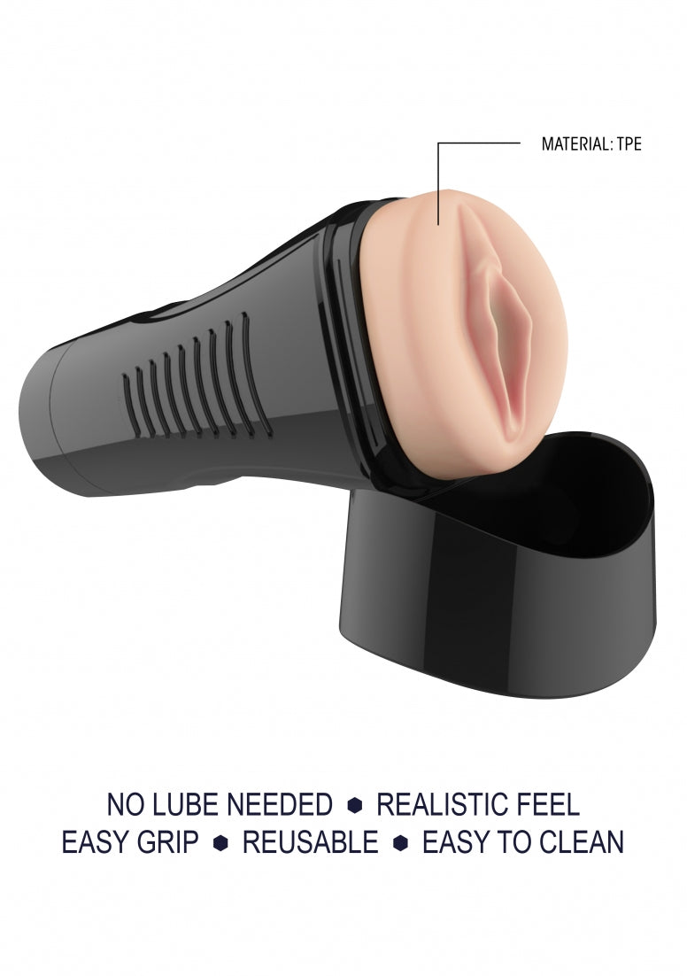 Self Lubrication Easy Grip Masturbator Xl Vaginal - Flesh