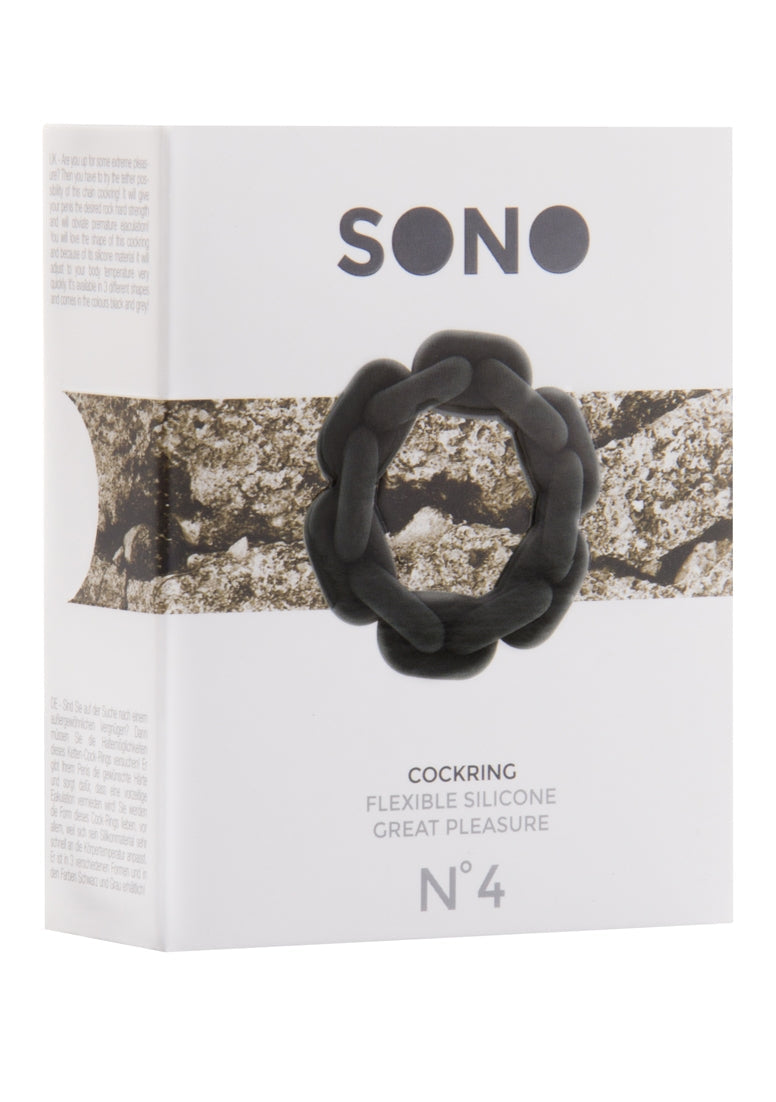 No.4 - Chain Cockring - Black