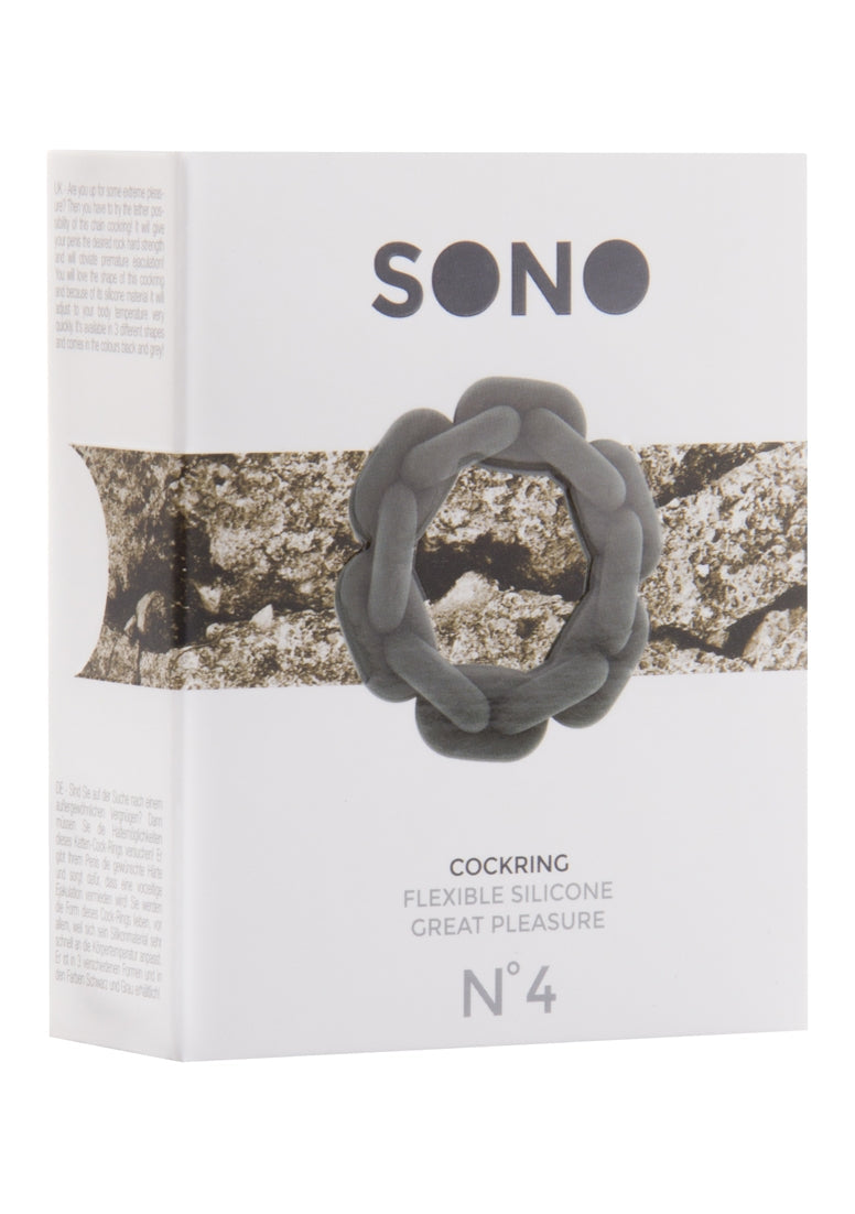 No.4 - Chain Cockring - Grey