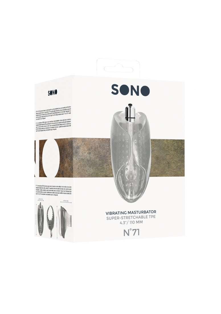 No. 71 - Vibrating Masturbator - Translucent