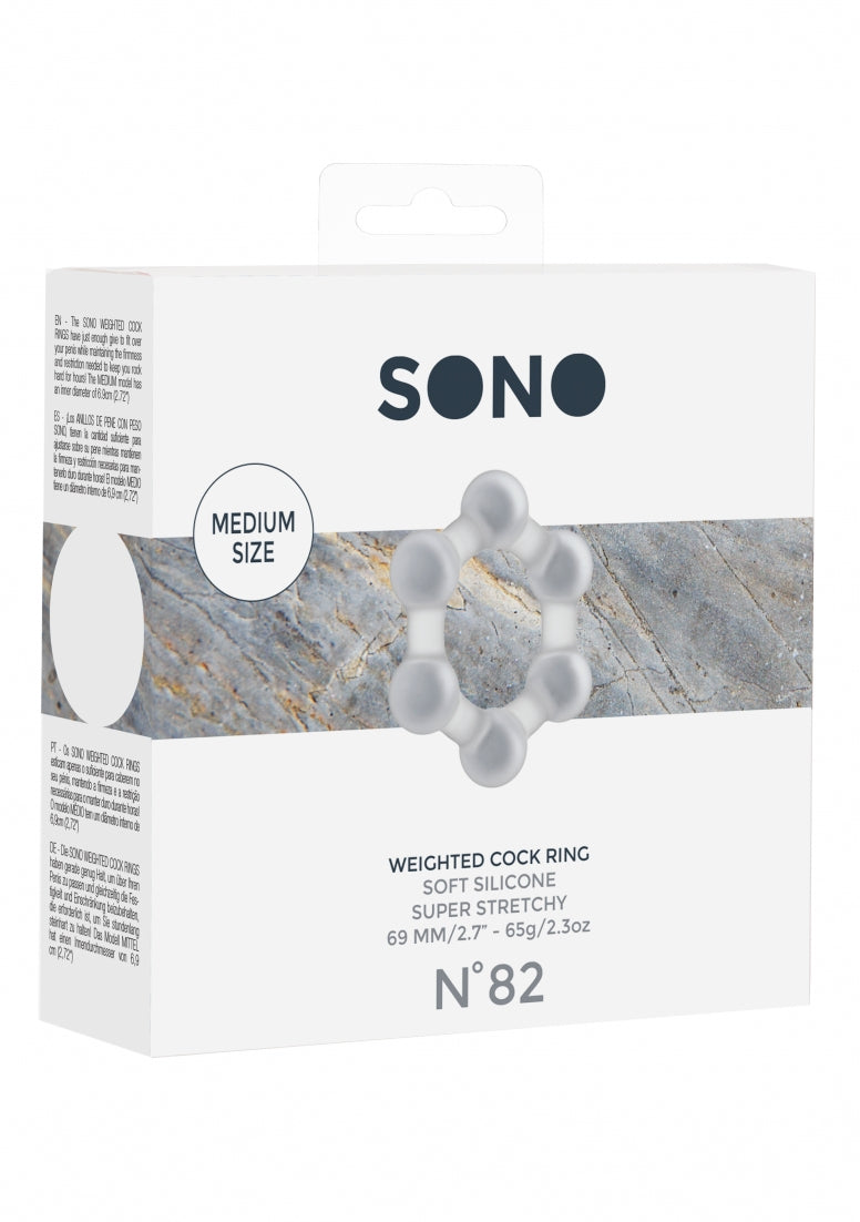 No. 82 - Weighted Cock Ring - Transparent