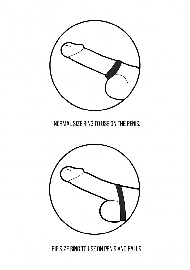 No. 86 - Cock Ring Set - Black