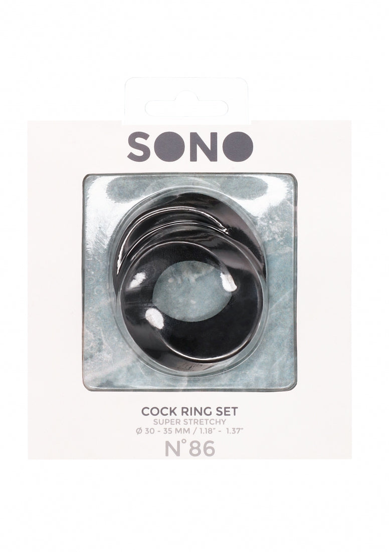 No. 86 - Cock Ring Set - Black